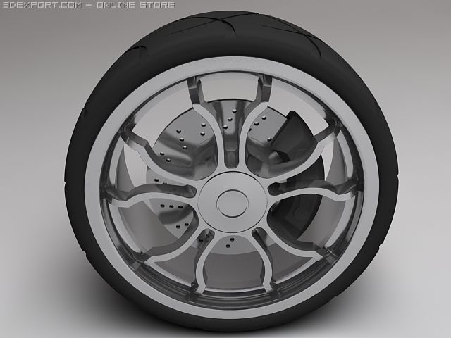 wheel c10 3D Model .c4d .max .obj .3ds .fbx .stl .blend 
