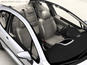 peugeot 207 3 door Model 3D