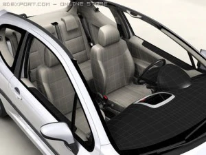 peugeot 207 3 door 3D Model