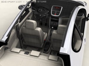 peugeot 207 3 door Model 3D
