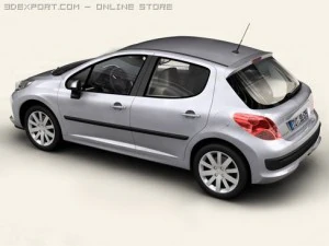 peugeot 207 5 door 3D Model