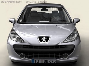 peugeot 207 5 door 3D Model