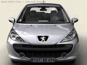 peugeot 207 5 door 3D Model
