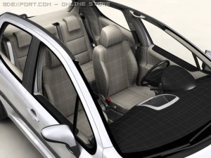 peugeot 207 5 door 3D Model