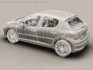 peugeot 207 5 door 3D Model