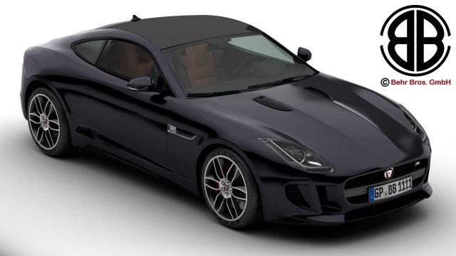 jaguar f type r coupe 2015 3Dモデル .c4d .max .obj .3ds .fbx .stl .blend 