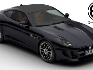jaguar f type r coupe 2015 3D Model