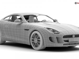 jaguar f type r coupe 2015 3Dモデル