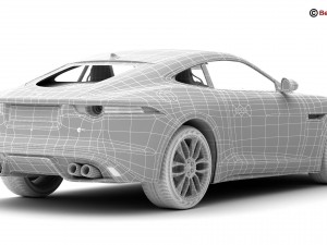 jaguar f type r coupe 2015 3Dモデル