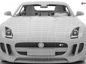 jaguar f type r coupe 2015 3Dモデル