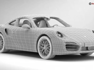 porsche 911 turbo s 2014 3D Model