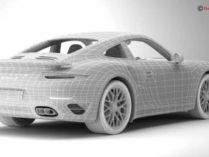 porsche 911 turbo s 2014 3D Model