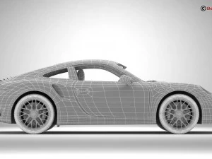 porsche 911 turbo s 2014 3D Model