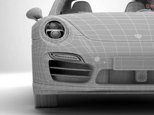 porsche 911 turbo s 2014 3D Model
