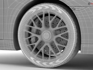 porsche 911 turbo s 2014 3D Model