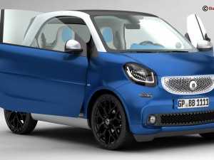 smart fortwo 2015 3D Model