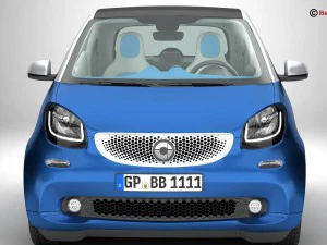 inteligente fortwo 2015 Modelo 3D
