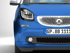 inteligente fortwo 2015 Modelo 3D