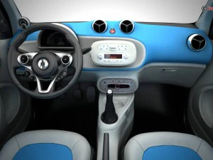 inteligente fortwo 2015 Modelo 3D