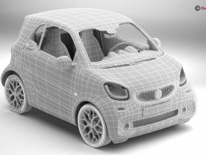 smart fortwo 2015 3D Model