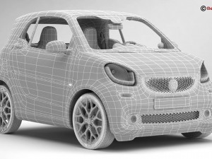 smart fortwo 2015 3D Model