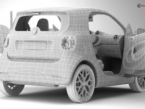 smart fortwo 2015 3D Model