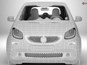 smart fortwo 2015 3D Model