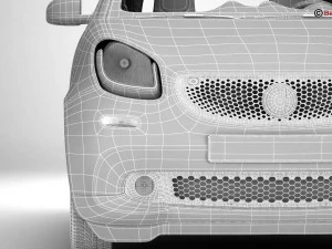 inteligente fortwo 2015 Modelo 3D