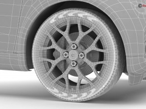 smart fortwo 2015 3D Model