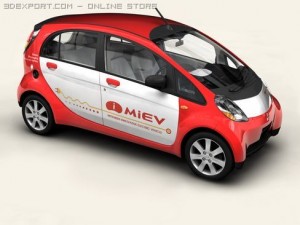 mitsubishi i i miev 3D 模型