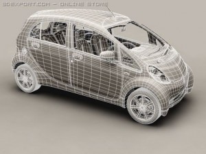 mitsubishi i i miev Modèle 3D