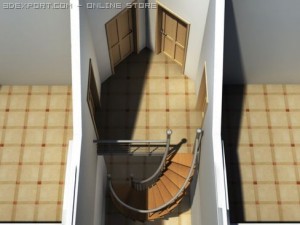 residential solar house 3D Модель