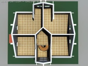 residential solar house 3D Model