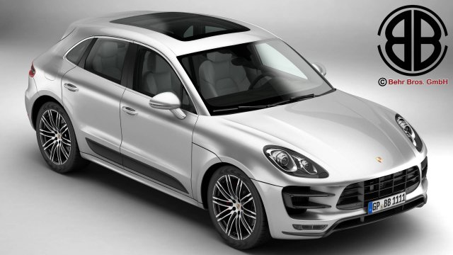 porsche macan turbo 2015 Modelo 3D .c4d .max .obj .3ds .fbx .stl .blend