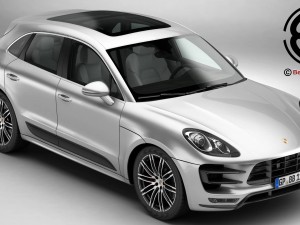 porsche macan turbo 2015 Modello 3D