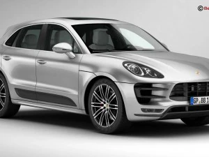 porsche macan turbo 2015 3D Model