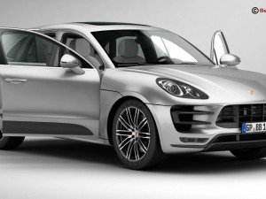 porsche macan turbo 2015 Modelo 3D