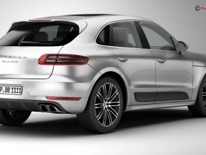 porsche macan turbo 2015 Modelo 3D