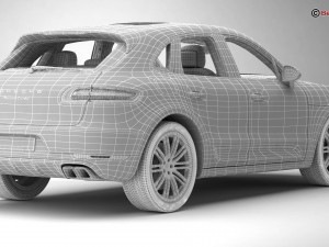 porsche macan turbo 2015 Modelo 3D