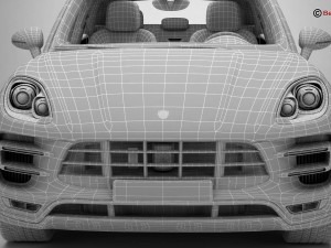 porsche macan turbo 2015 Modelo 3D