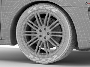 porsche macan turbo 2015 Modelo 3D
