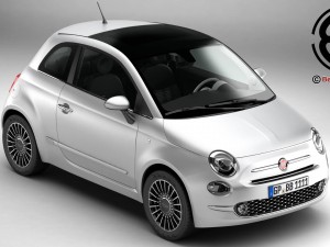 fiat 500 2016 3D Model