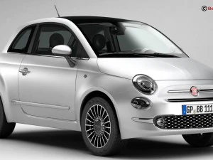 fiat 500 2016 3D Model