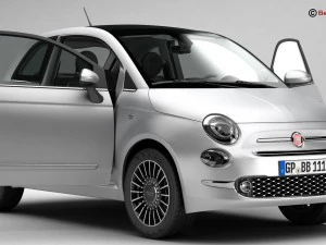 fiat 500 2016 3D Model
