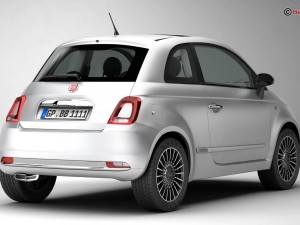 fiat 500 2016 3D Модель