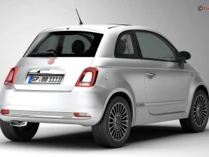 fiat 500 2016 3D Model