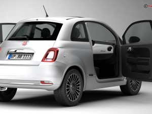 fiat 500 2016 3D Модель