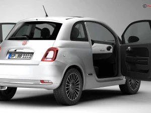 fiat 500 2016 3D Model