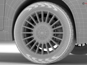 fiat 500 2016 3D Model