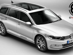 volkswagen passat variant 2015 3D Model